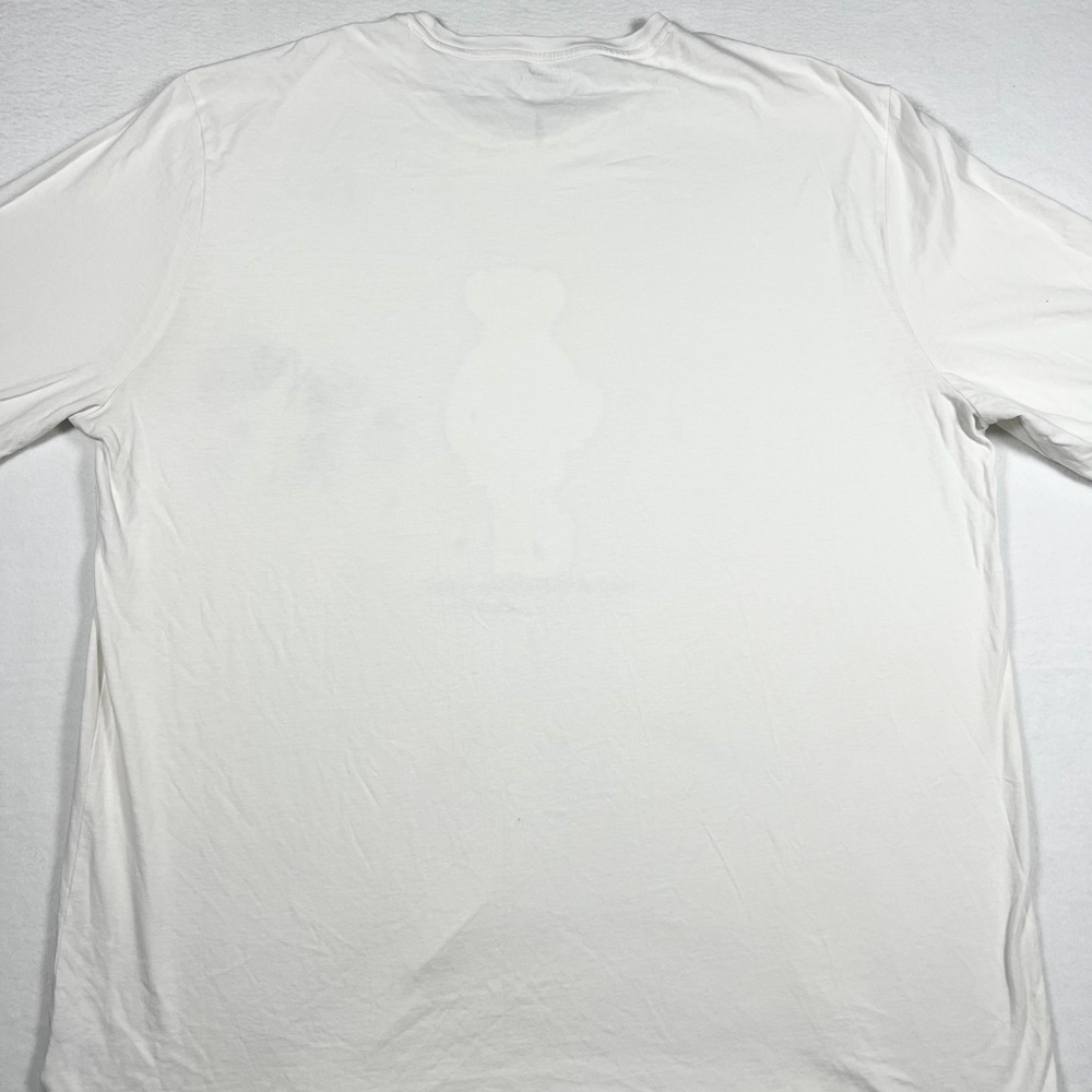 Polo Ralph Lauren Football Bear Long Sleeve White T-Shirt Mens Size XXL - Picture 10 of 10